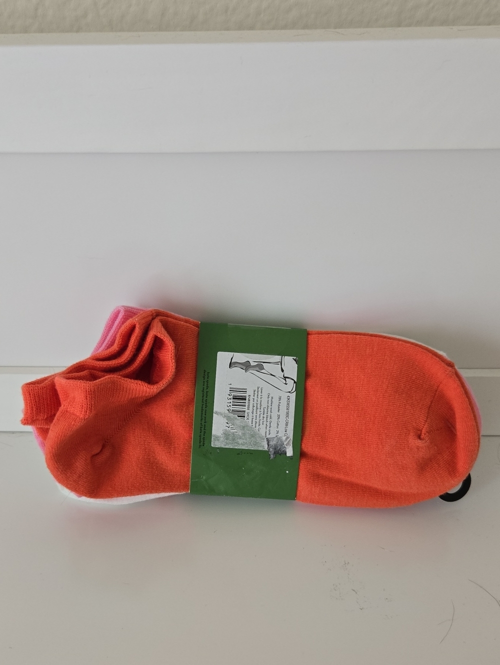 kate spade White Floral Low-Cut Sock Trio with Pink Accents 3 Set Of Socks Nwt - Picture 3 of 3